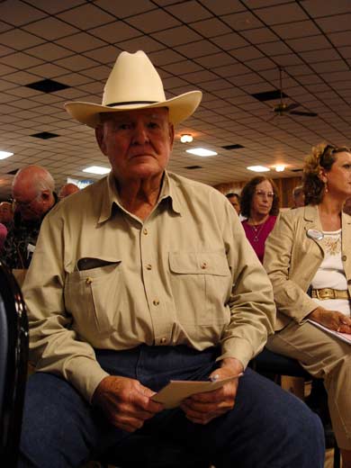 Old rancher who called the election illegal.